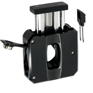 Vector VCUBE V-Cut and Punch Cigar Cutter – Black Matte